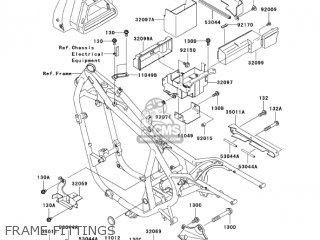 FRAME FITTINGS - EN500C9 VULCAN500LTD 2004 USA CALIFORNIA CANADA