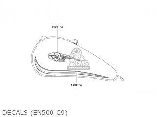 DECALS (EN500-C9) - EN500C9 VULCAN500LTD 2004 USA CALIFORNIA CANADA