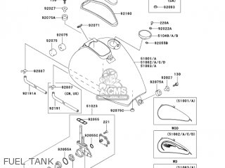 FUEL TANK - EN500C9 VULCAN500LTD 2004 USA CALIFORNIA CANADA
