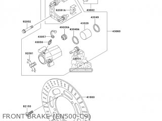 FRONT BRAKE (EN500-C9) - EN500C9 VULCAN500LTD 2004 USA CALIFORNIA CANADA