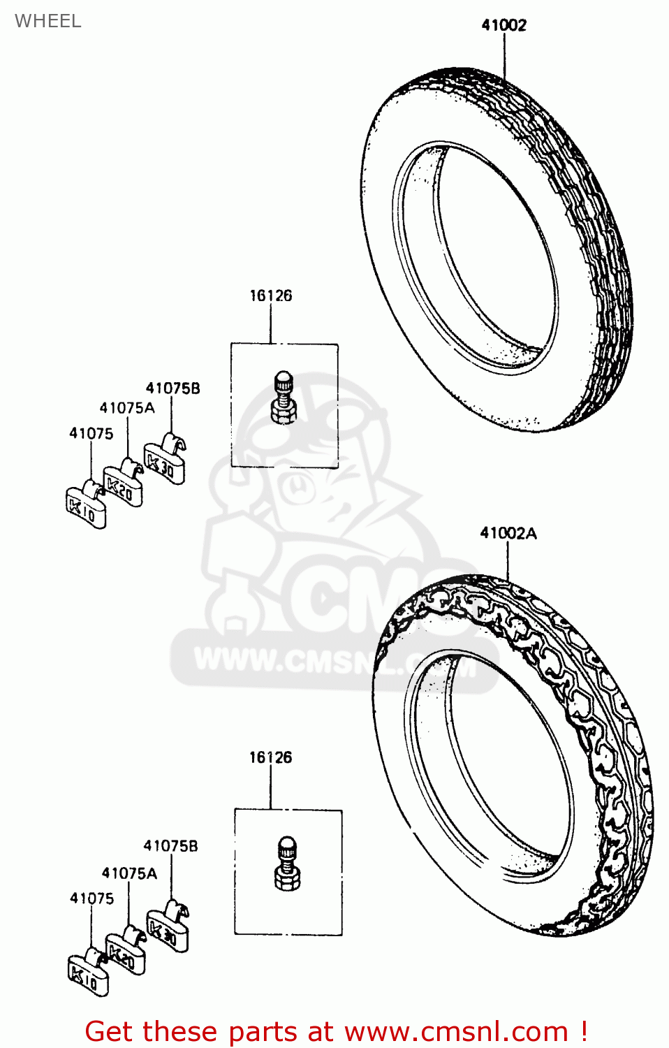 WHEEL ER250A1 Z250T 1983 CANADA