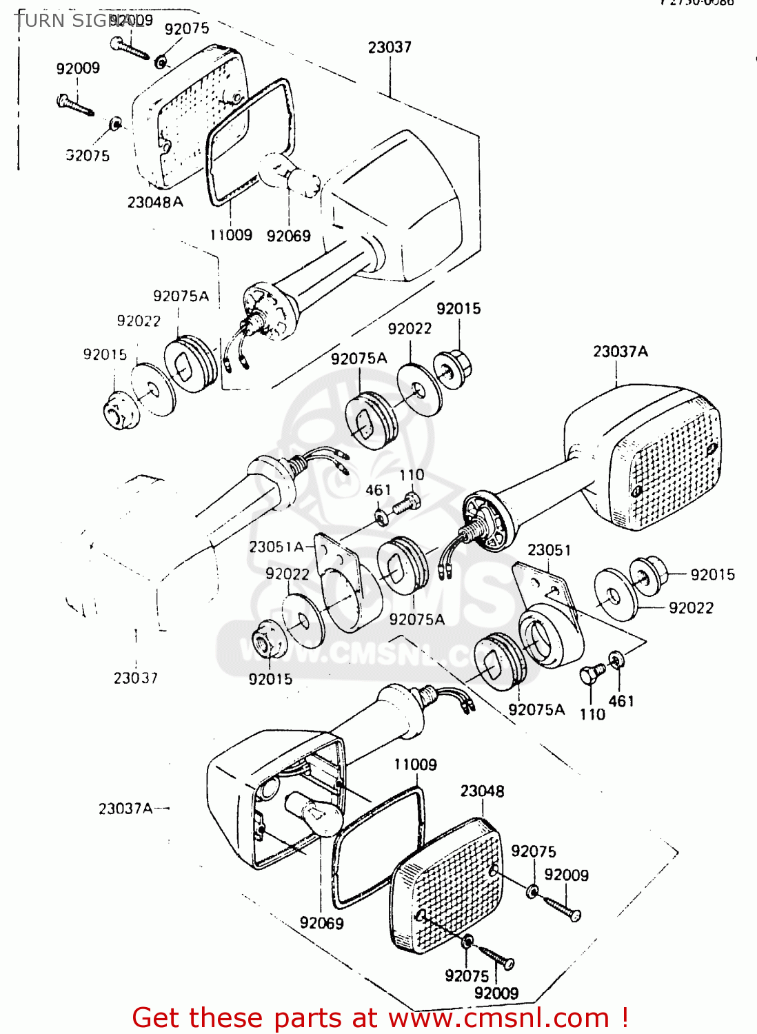 TURN SIGNAL ER250A1 Z250T 1983 CANADA