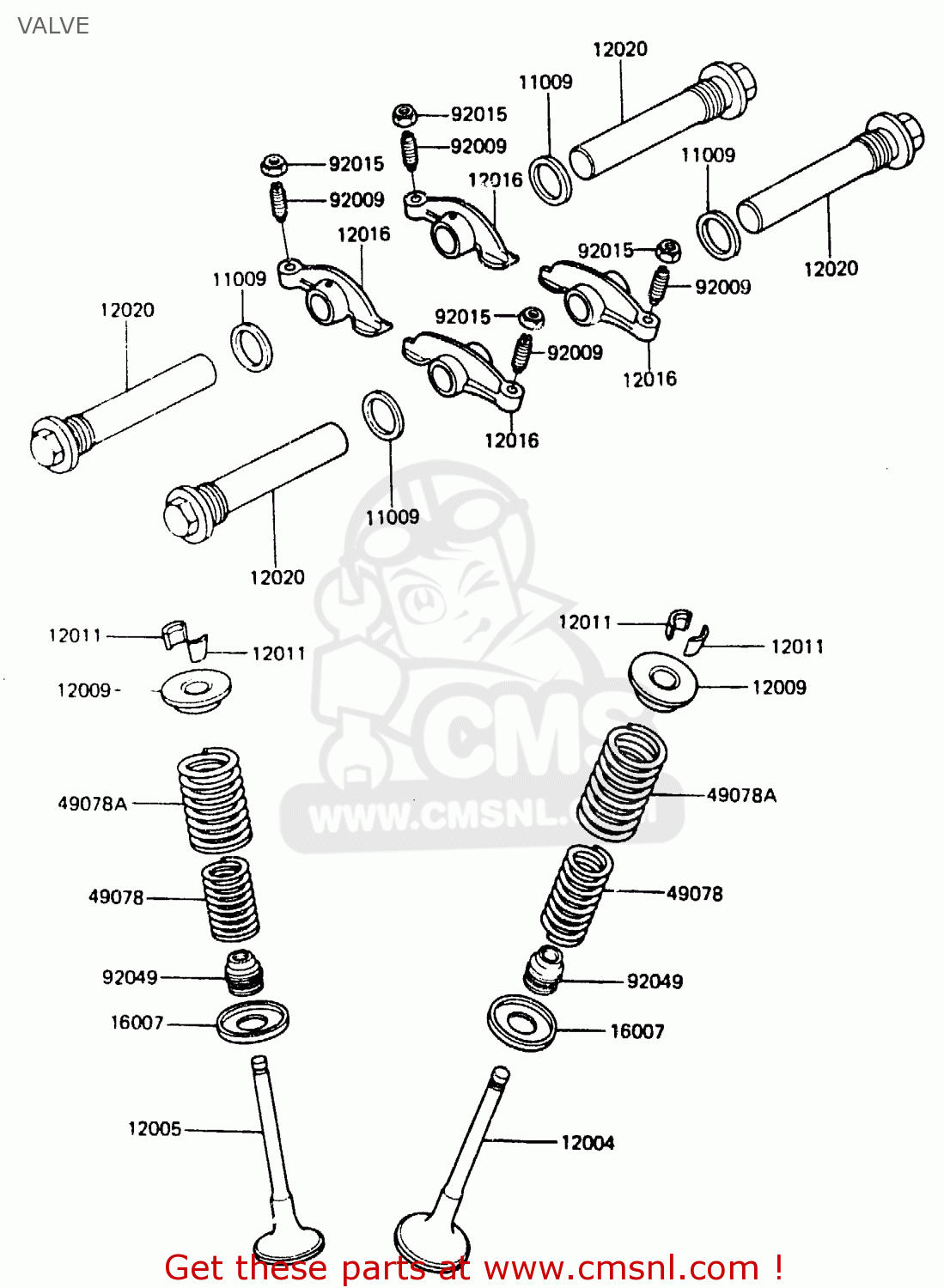 VALVE ER250A1 Z250T 1983 CANADA