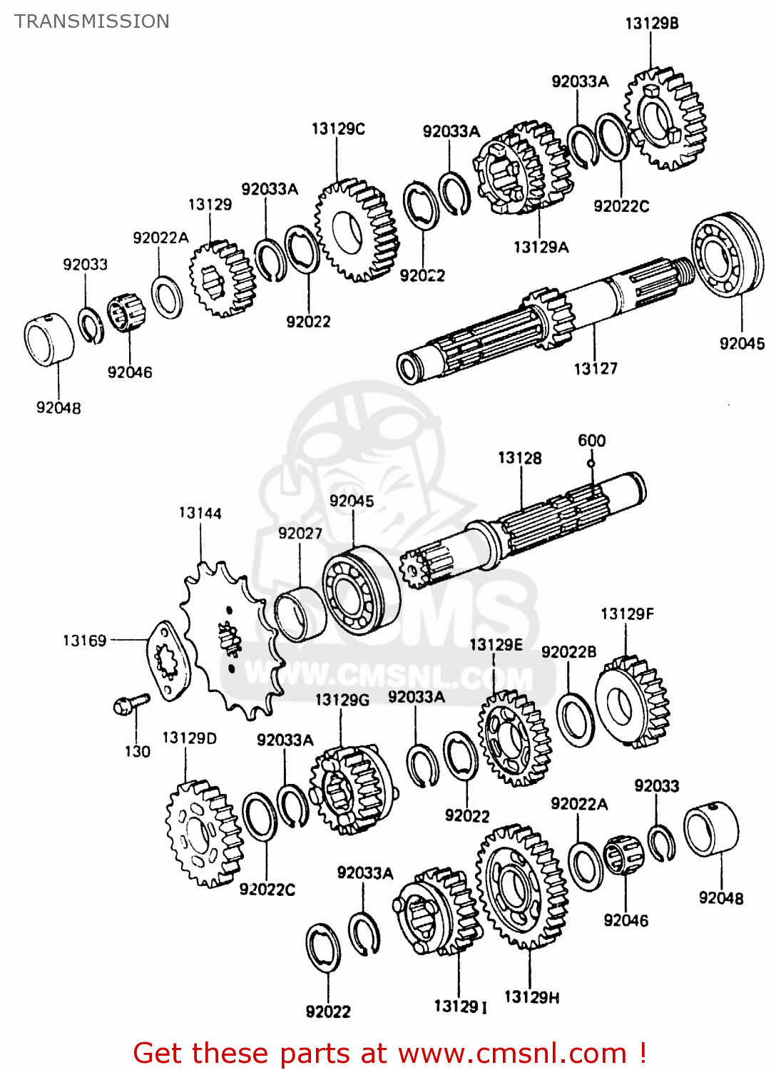 TRANSMISSION ER250A1 Z250T 1983 CANADA