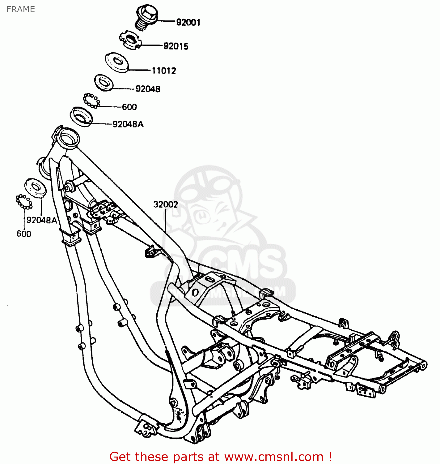 FRAME ER250A1 Z250T 1983 CANADA