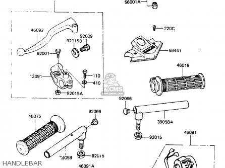 HANDLEBAR - ER250A1 Z250T 1983 CANADA