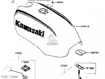 FUEL TANK - ER250A1 Z250T 1983 CANADA