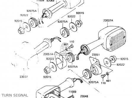 TURN SIGNAL - ER250A1 Z250T 1983 CANADA