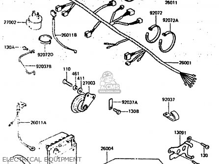 ELECTRICAL EQUIPMENT - ER250A1 Z250T 1983 CANADA