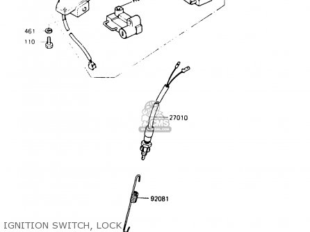 IGNITION SWITCH, LOCK - ER250A1 Z250T 1983 CANADA