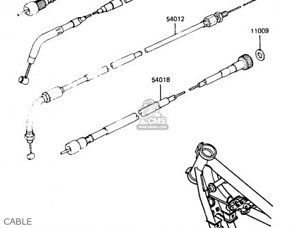 CABLE - ER250A1 Z250T 1983 CANADA