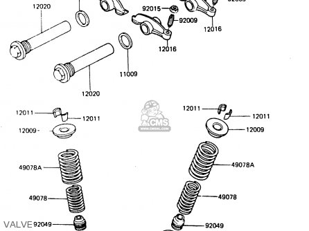 VALVE - ER250A1 Z250T 1983 CANADA