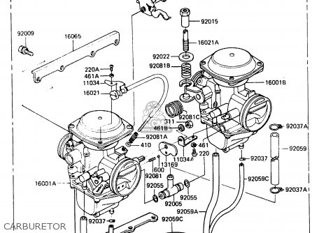 CARBURETOR - ER250A1 Z250T 1983 CANADA