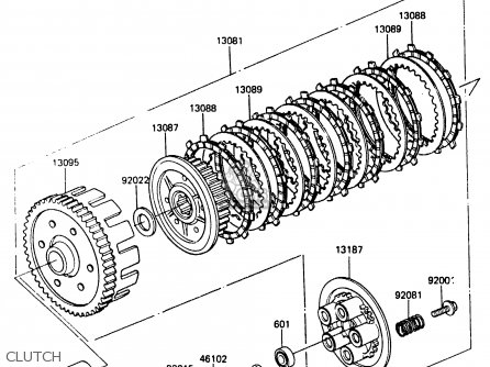 CLUTCH - ER250A1 Z250T 1983 CANADA
