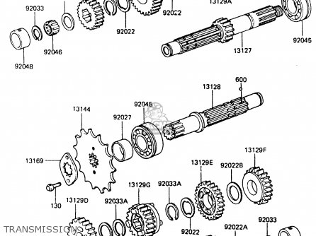 TRANSMISSION - ER250A1 Z250T 1983 CANADA