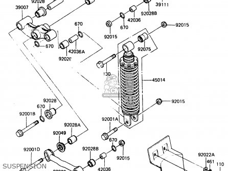 SUSPENSION - ER250A1 Z250T 1983 CANADA