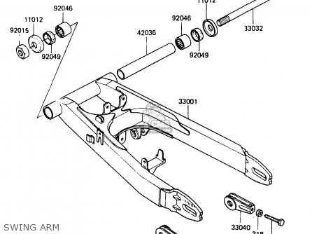 SWING ARM - ER250A1 Z250T 1983 CANADA