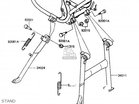 STAND - ER250A1 Z250T 1983 CANADA