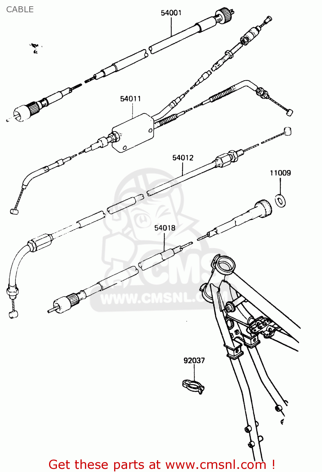 CABLE ER250B1 SCORPION 1983 USA