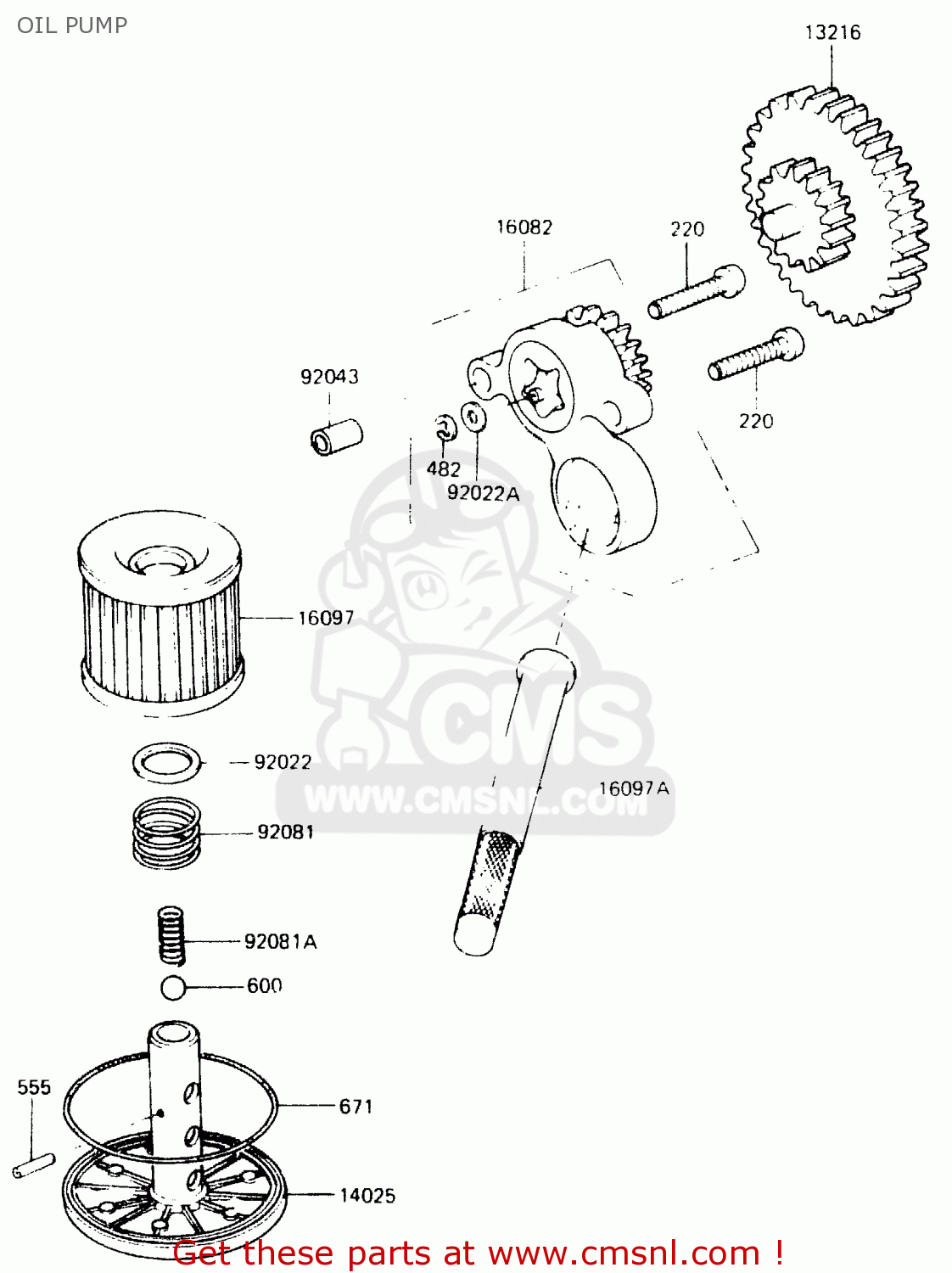 OIL PUMP ER250B1 SCORPION 1983 USA