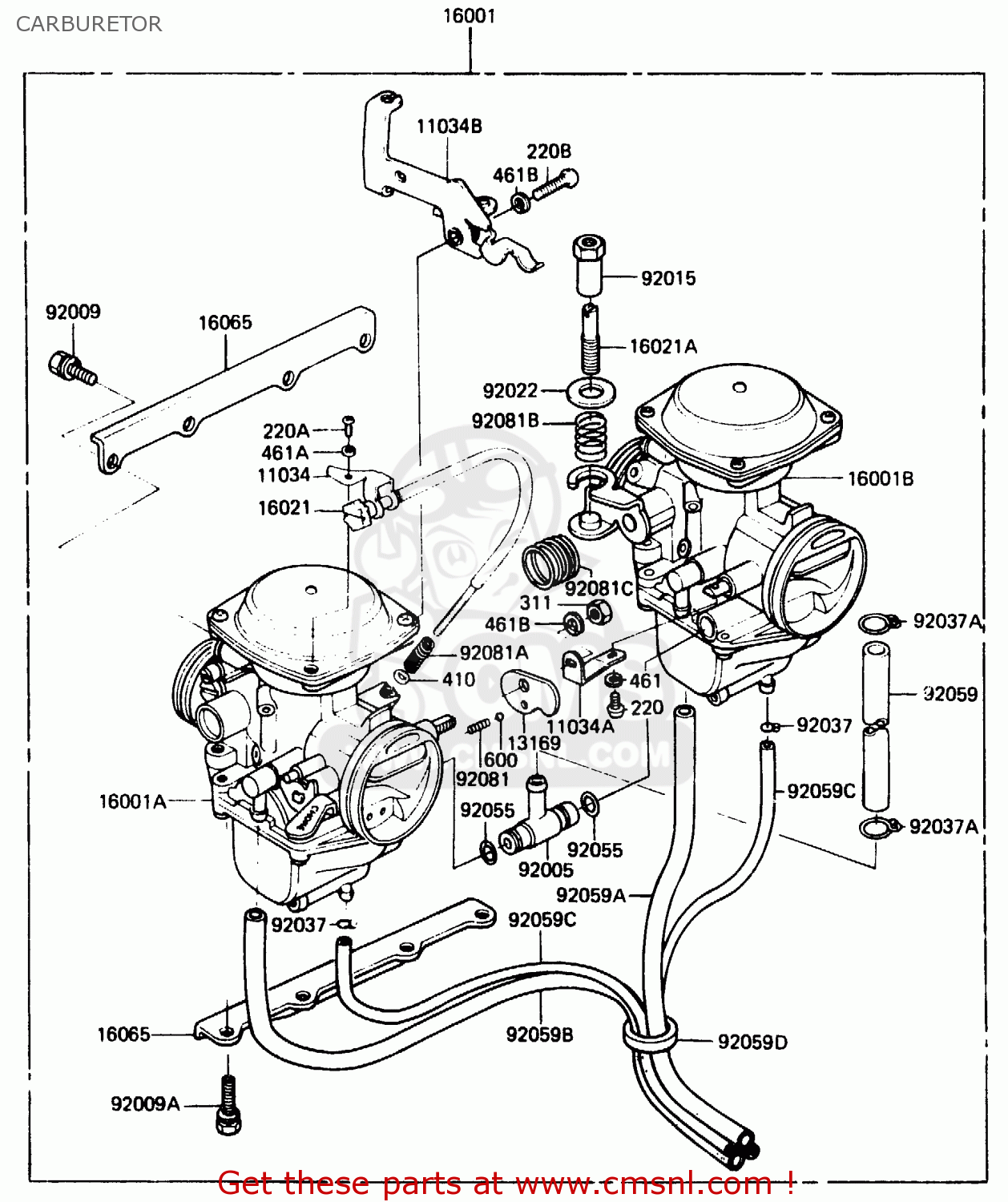 CARBURETOR ER250B1 SCORPION 1983 USA