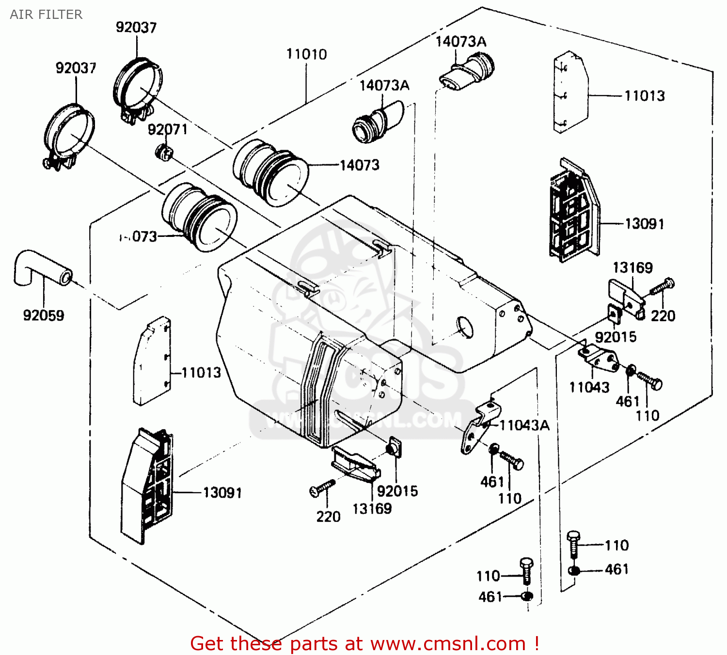 AIR FILTER ER250B1 SCORPION 1983 USA