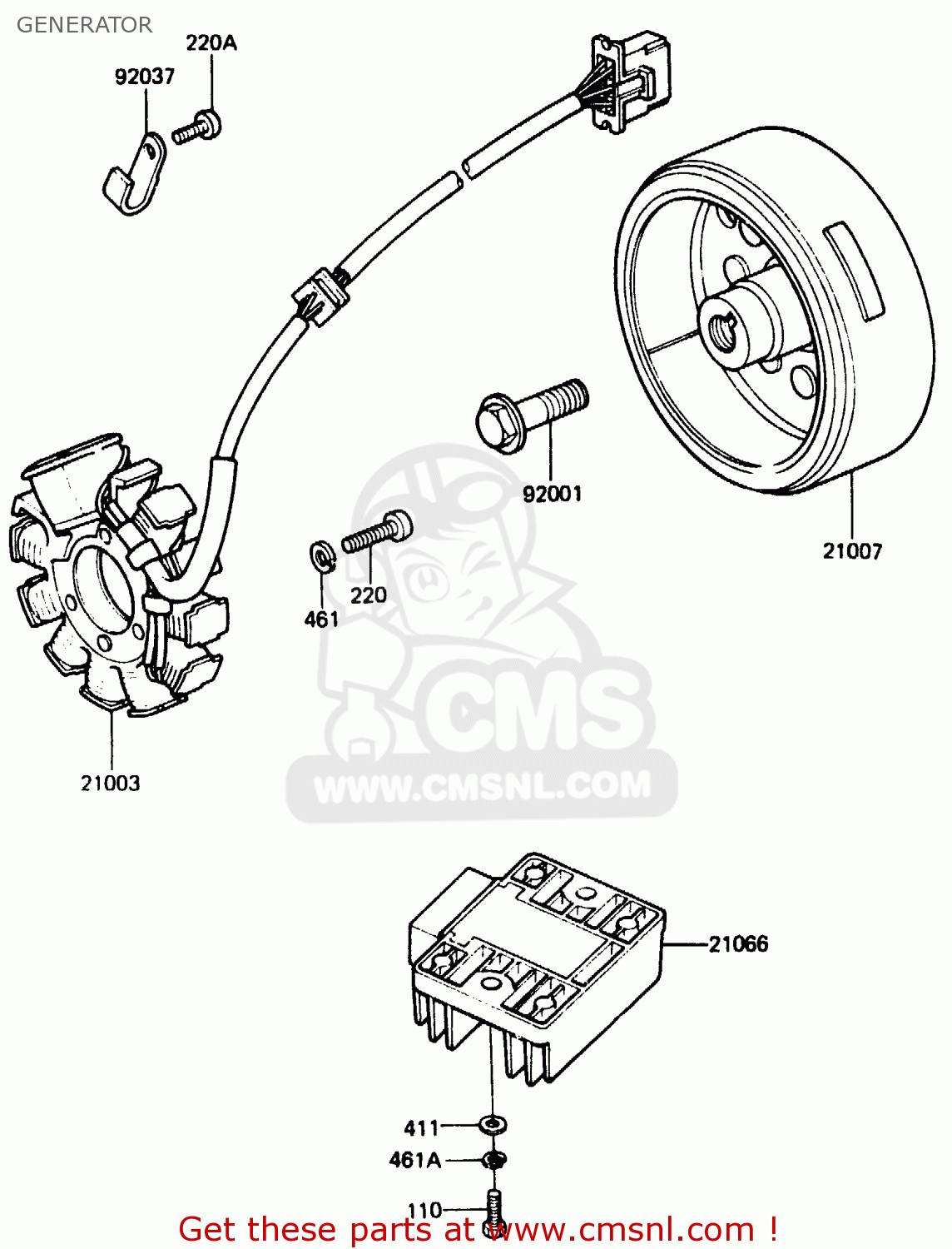 GENERATOR ER250B1 SCORPION 1983 USA