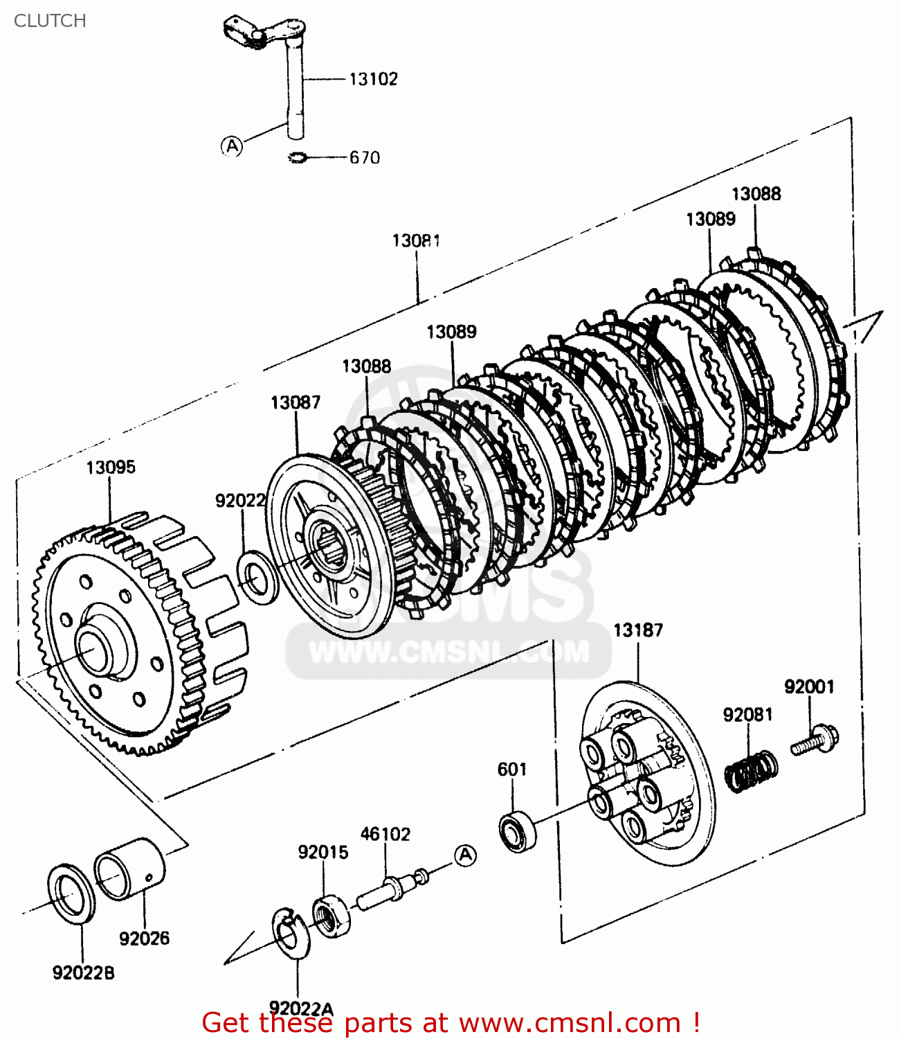 CLUTCH ER250B1 SCORPION 1983 USA