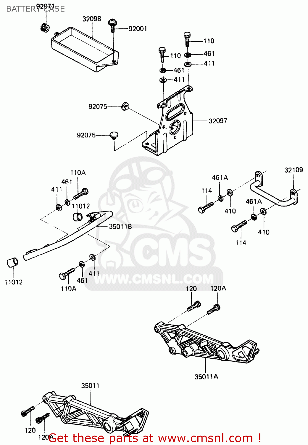 BATTERY CASE ER250B1 SCORPION 1983 USA