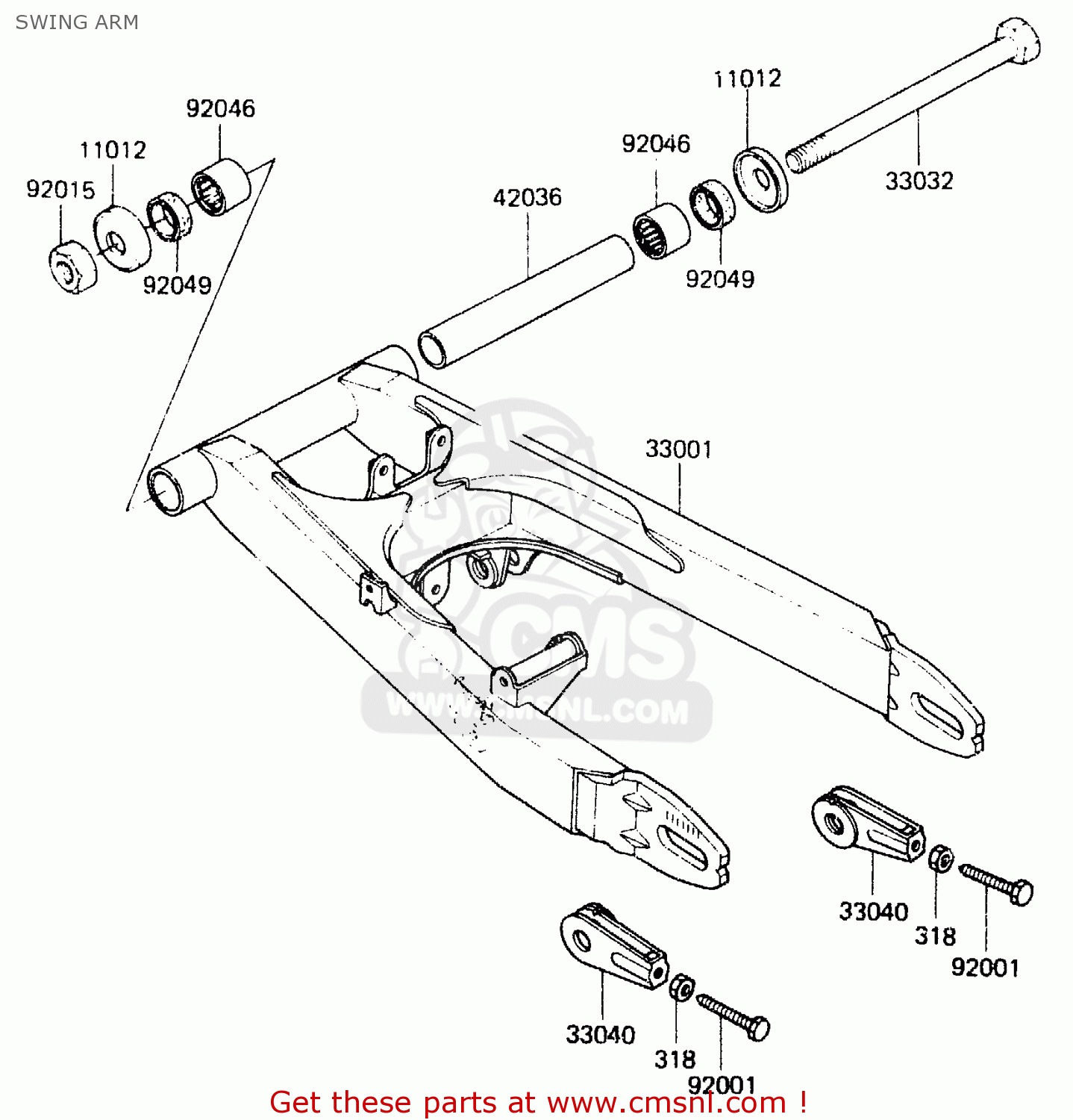 SWING ARM ER250B1 SCORPION 1983 USA
