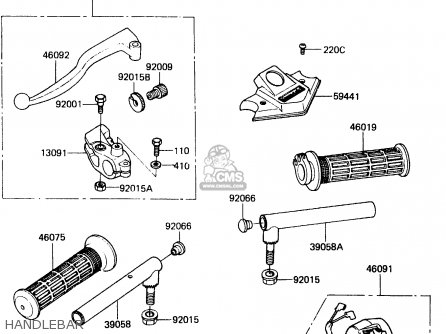 HANDLEBAR - ER250B1 SCORPION 1983 USA