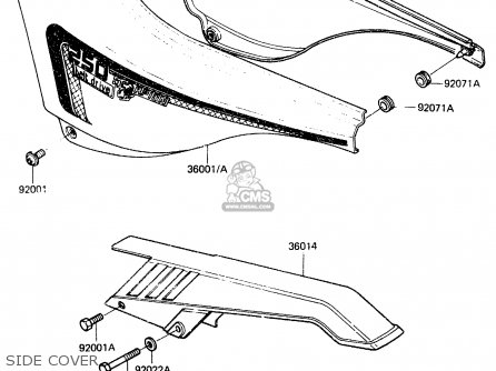 SIDE COVER - ER250B1 SCORPION 1983 USA