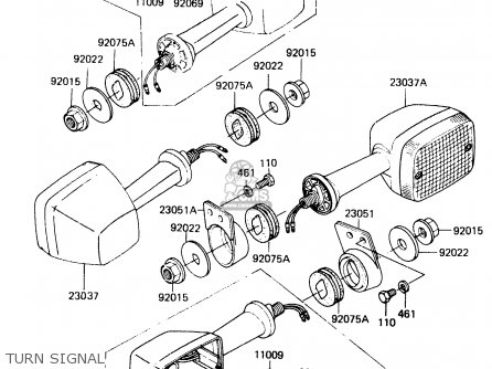 TURN SIGNAL - ER250B1 SCORPION 1983 USA