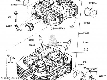 CYLINDER HEAD - ER250B1 SCORPION 1983 USA