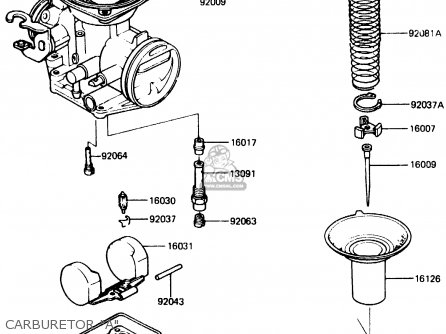 CARBURETOR "A" - ER250B1 SCORPION 1983 USA
