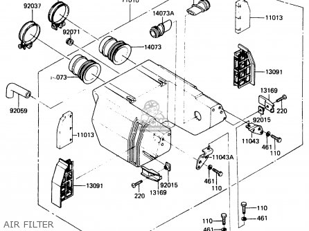 AIR FILTER - ER250B1 SCORPION 1983 USA