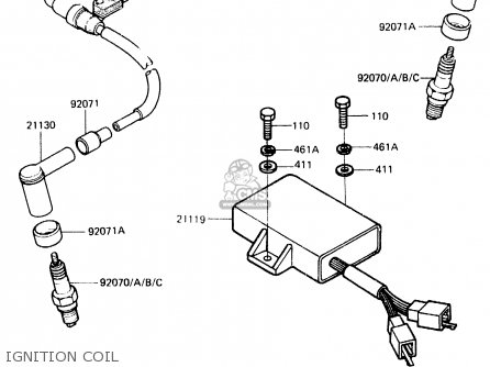 IGNITION COIL - ER250B1 SCORPION 1983 USA