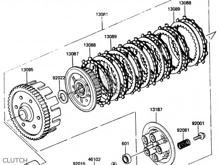 CLUTCH - ER250B1 SCORPION 1983 USA