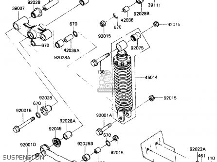SUSPENSION - ER250B1 SCORPION 1983 USA