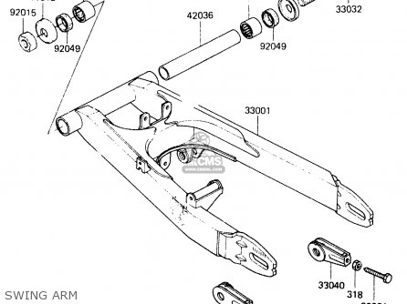 SWING ARM - ER250B1 SCORPION 1983 USA