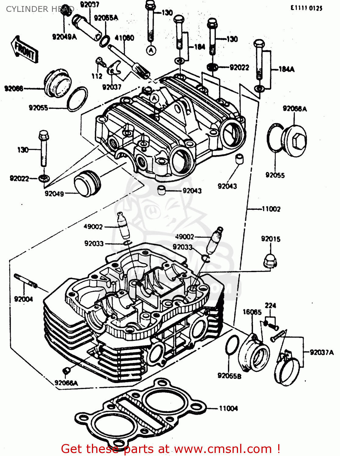 CYLINDER HEAD ER250B2 SCORPION 1984 USA