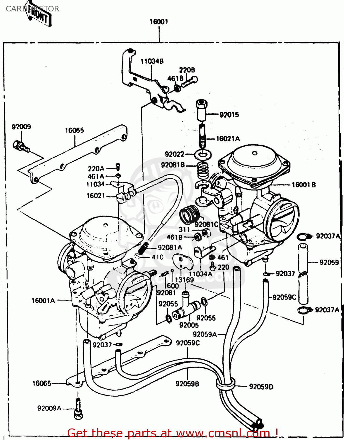 CARBURETOR ER250B2 SCORPION 1984 USA