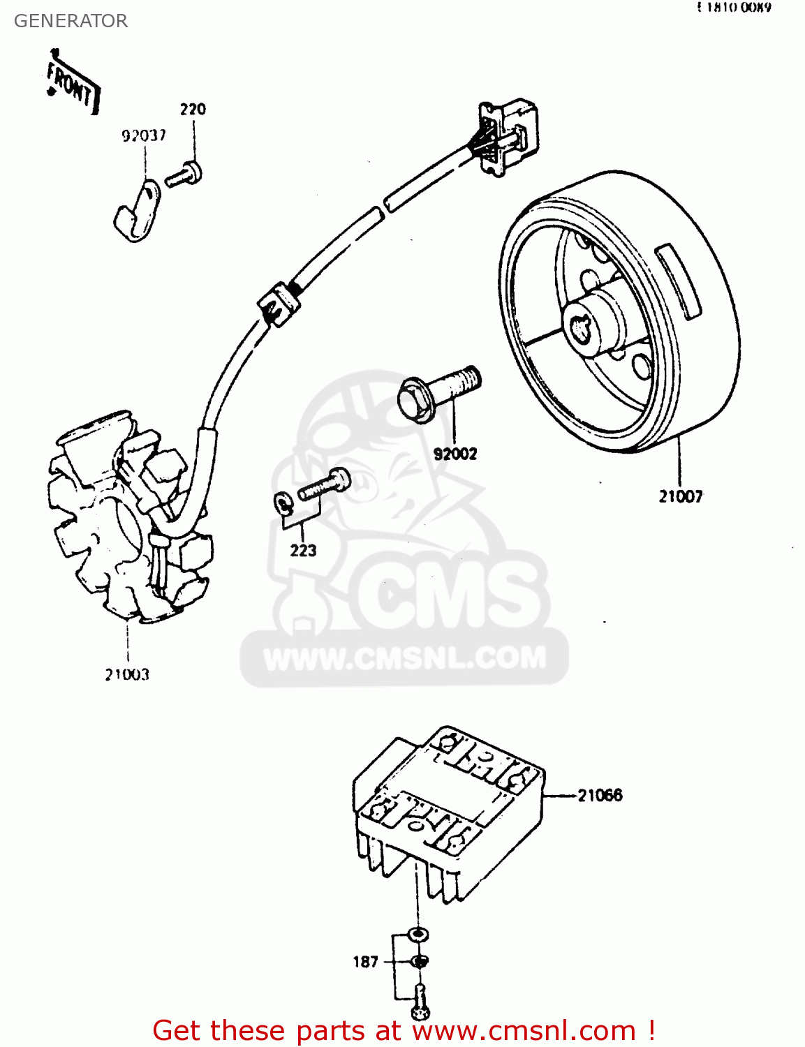 GENERATOR ER250B2 SCORPION 1984 USA