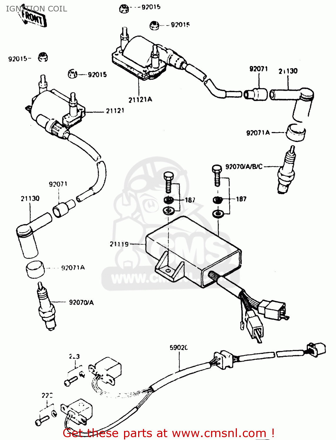 IGNITION COIL ER250B2 SCORPION 1984 USA