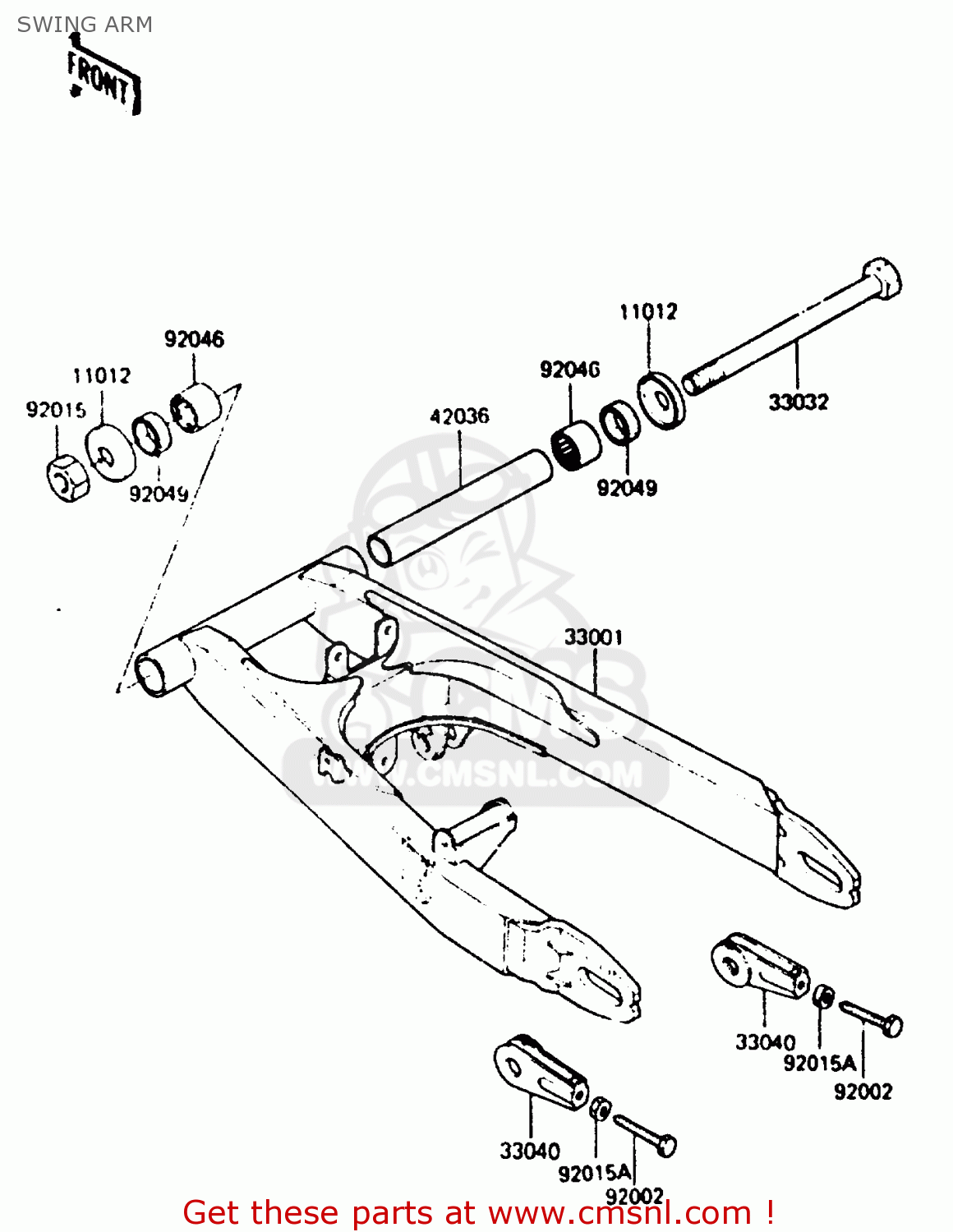 SWING ARM ER250B2 SCORPION 1984 USA