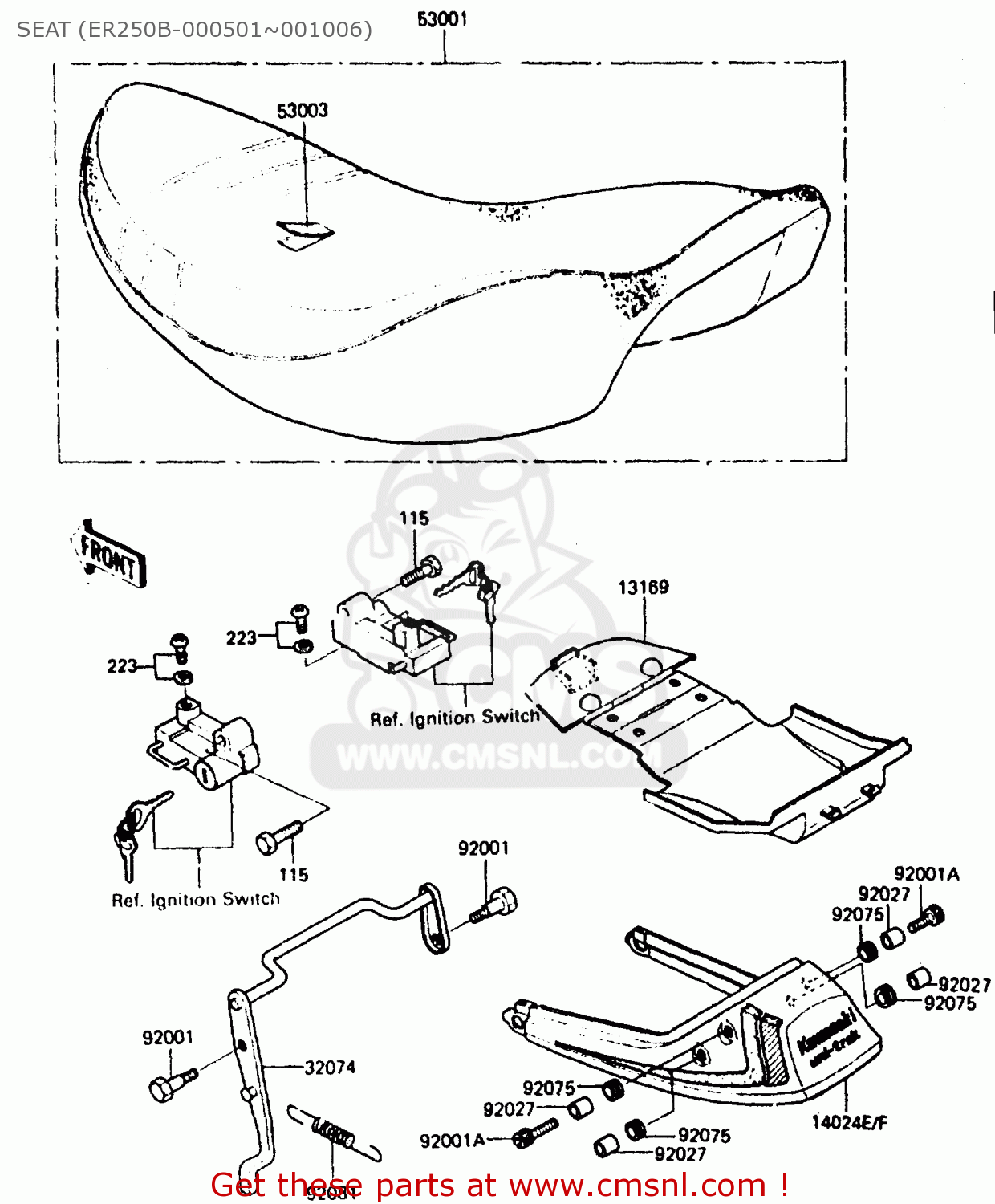 SEAT (ER250B-000501~001006) ER250B2 SCORPION 1984 USA
