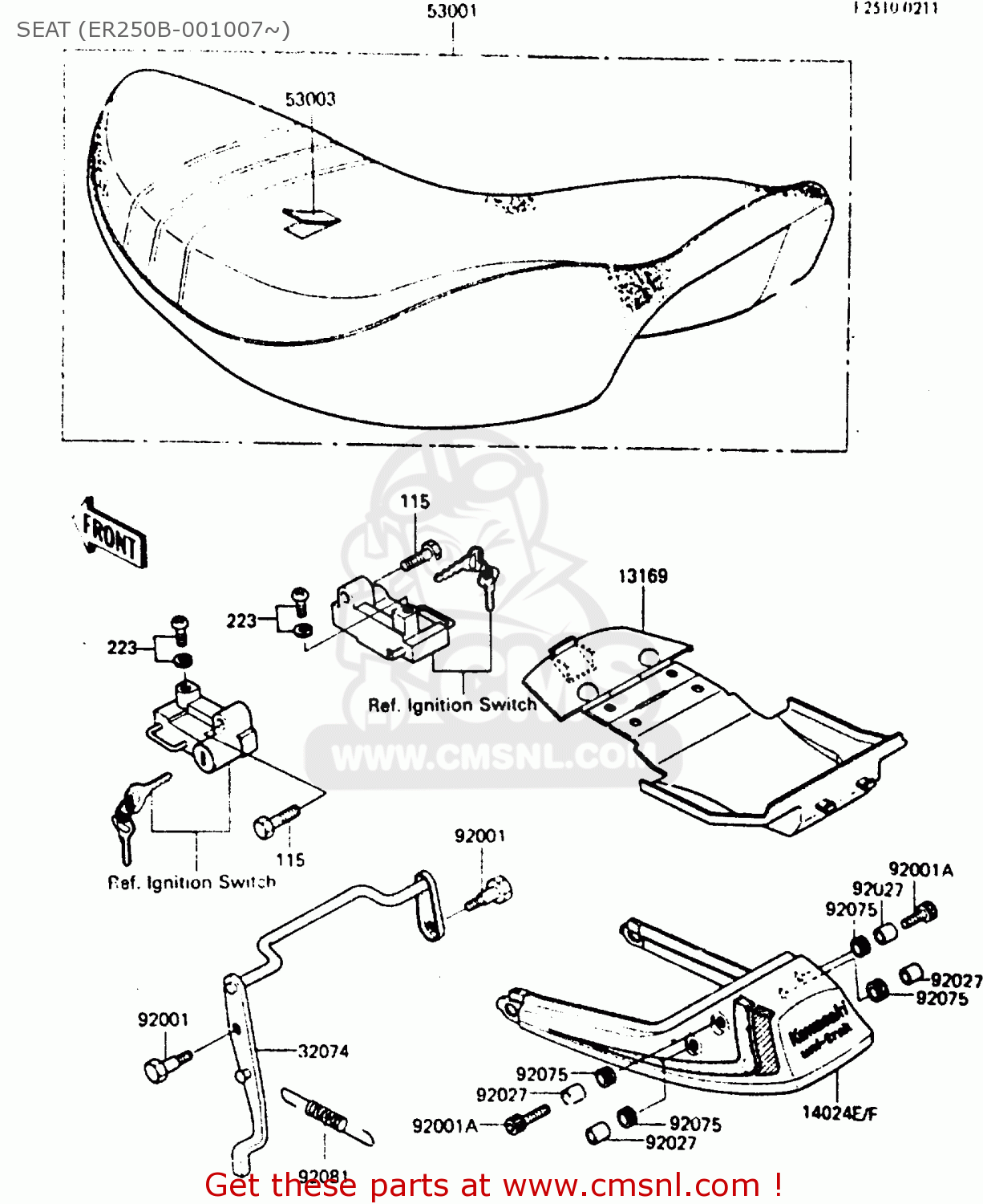 SEAT (ER250B-001007~) ER250B2 SCORPION 1984 USA