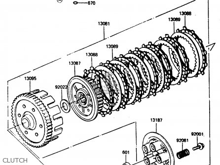 CLUTCH - ER250B2 SCORPION 1984 USA