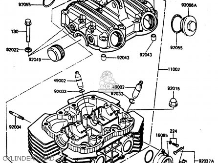 CYLINDER HEAD - ER250B2 SCORPION 1984 USA