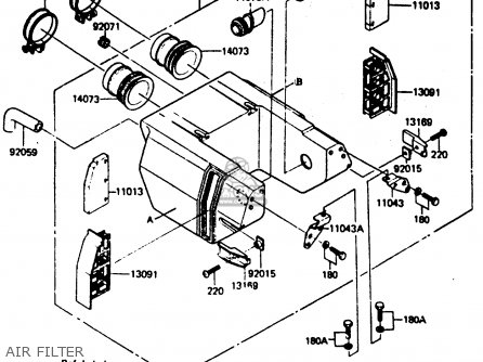 AIR FILTER - ER250B2 SCORPION 1984 USA